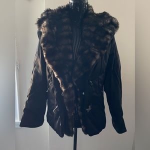 Park Hurst Outdoor Edition Black Satiny Jacket Size Medium